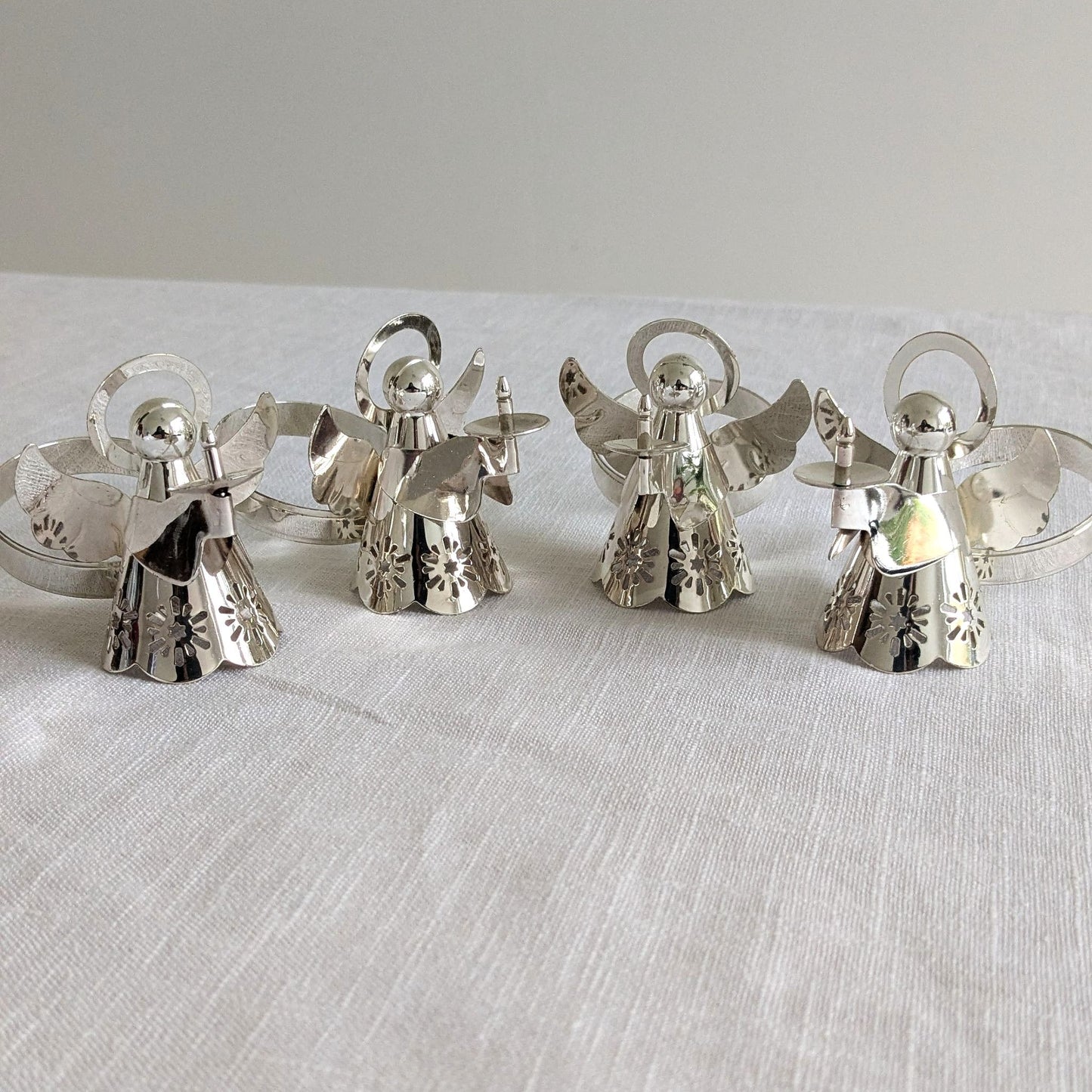 Silver Angel Napkin Rings