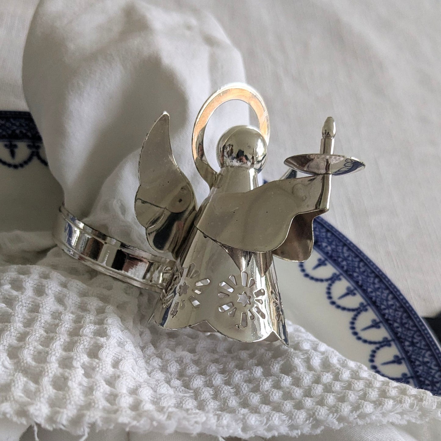 Silver Angel Napkin Rings