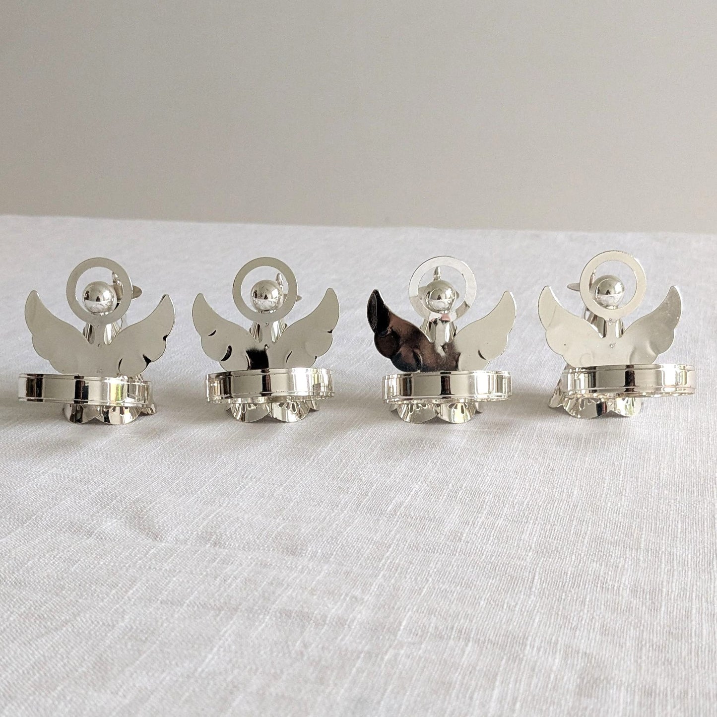 Silver Angel Napkin Rings
