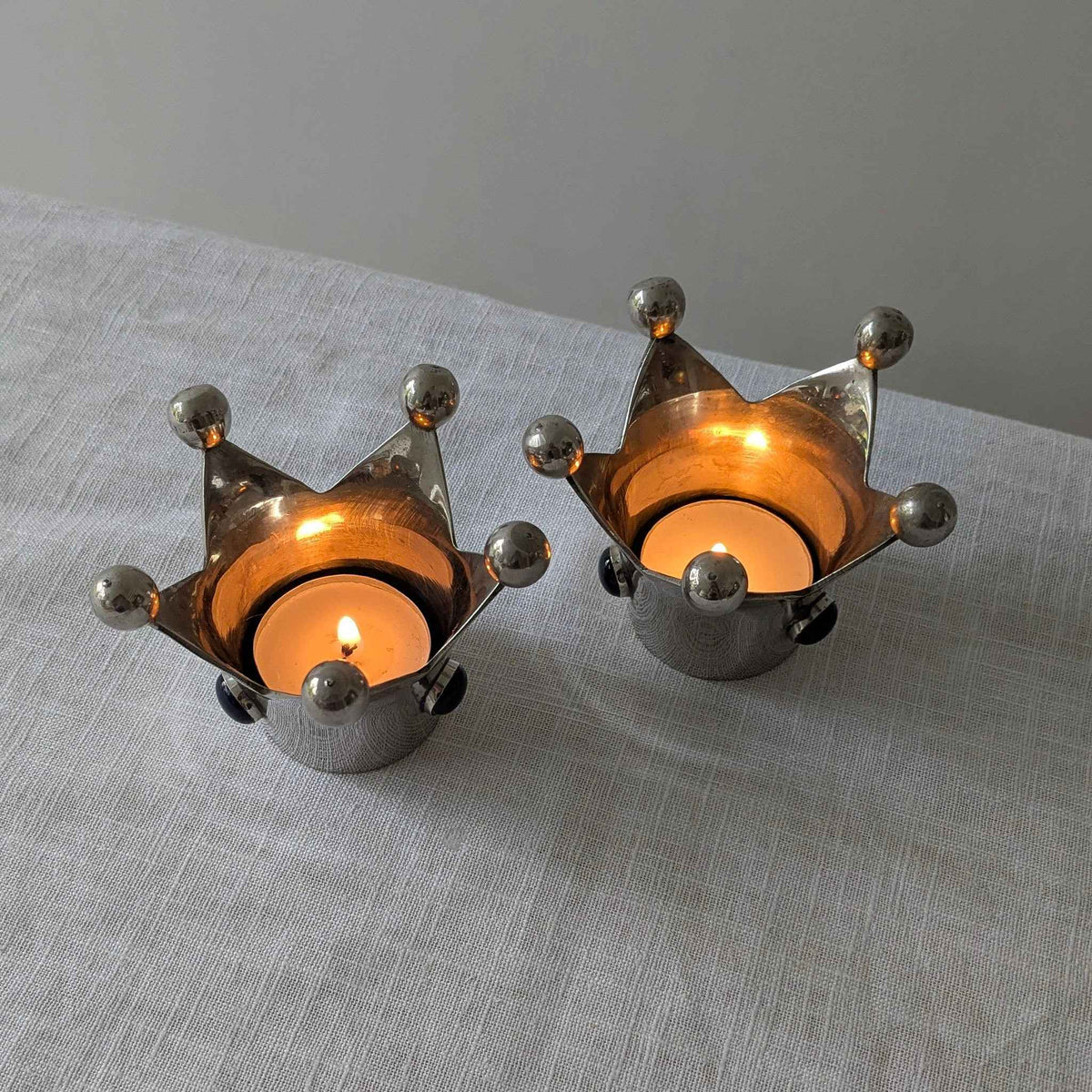 Cabochon Crown Tealight Holders