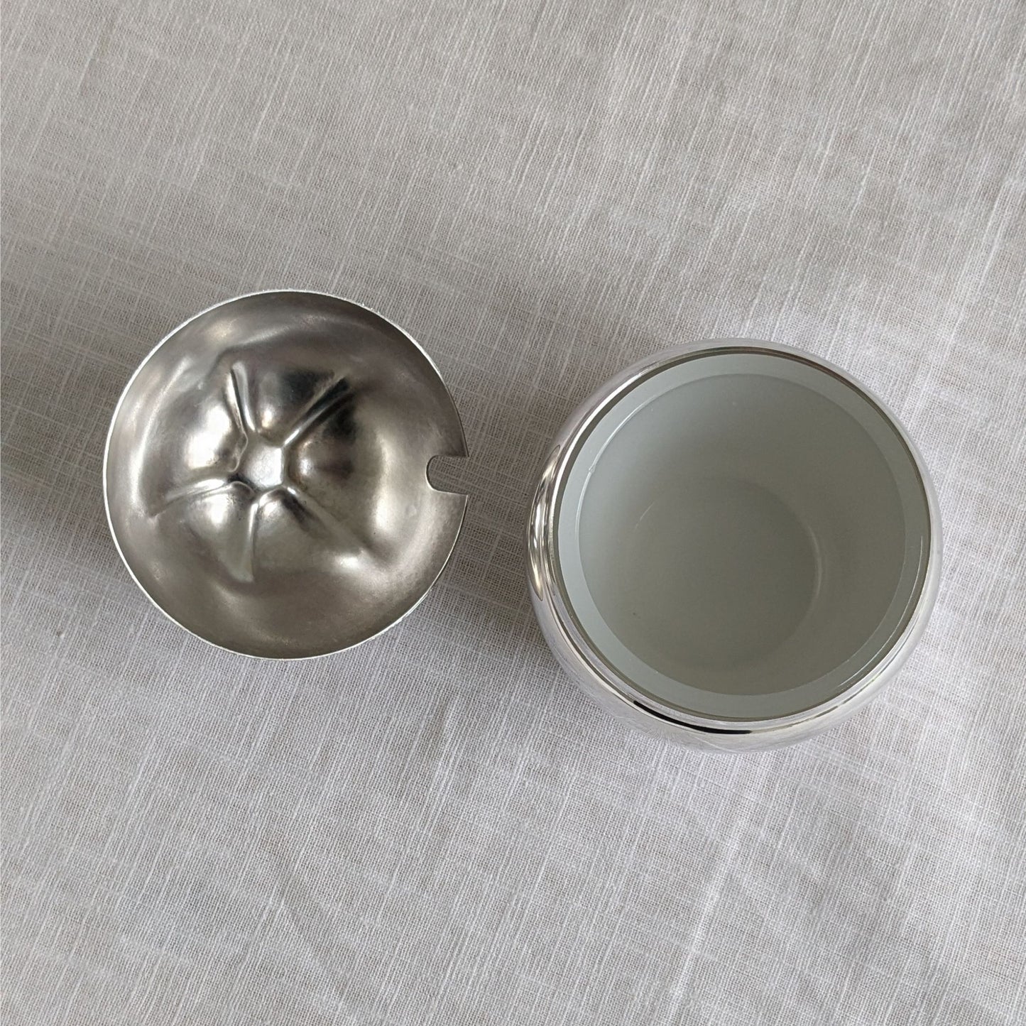 Silver Plated Apple Sugar Jar