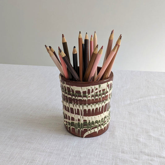 1960s Combed Design Jar