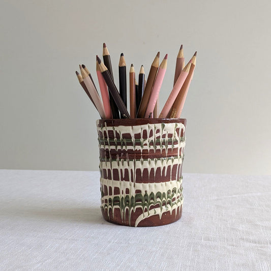 1960s Combed Design Jar
