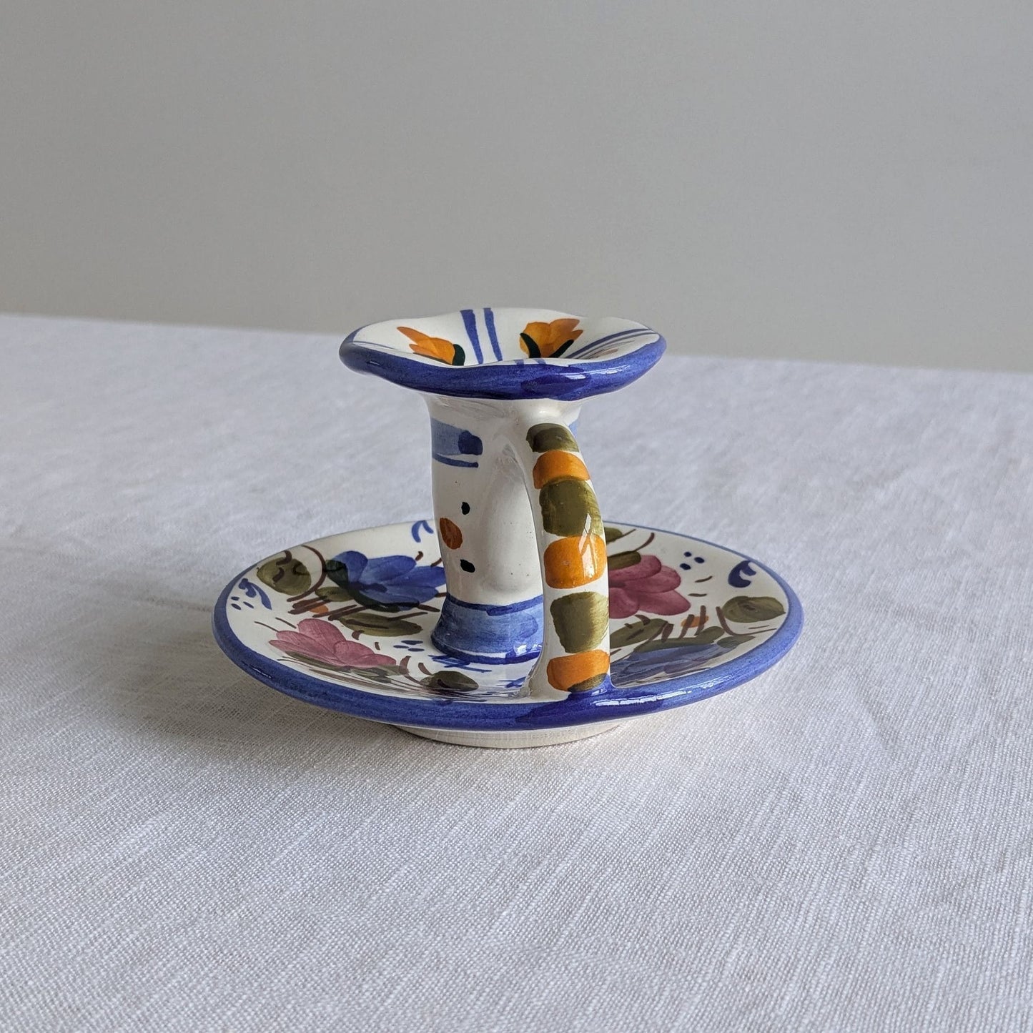 Floral Spanish Chamberstick