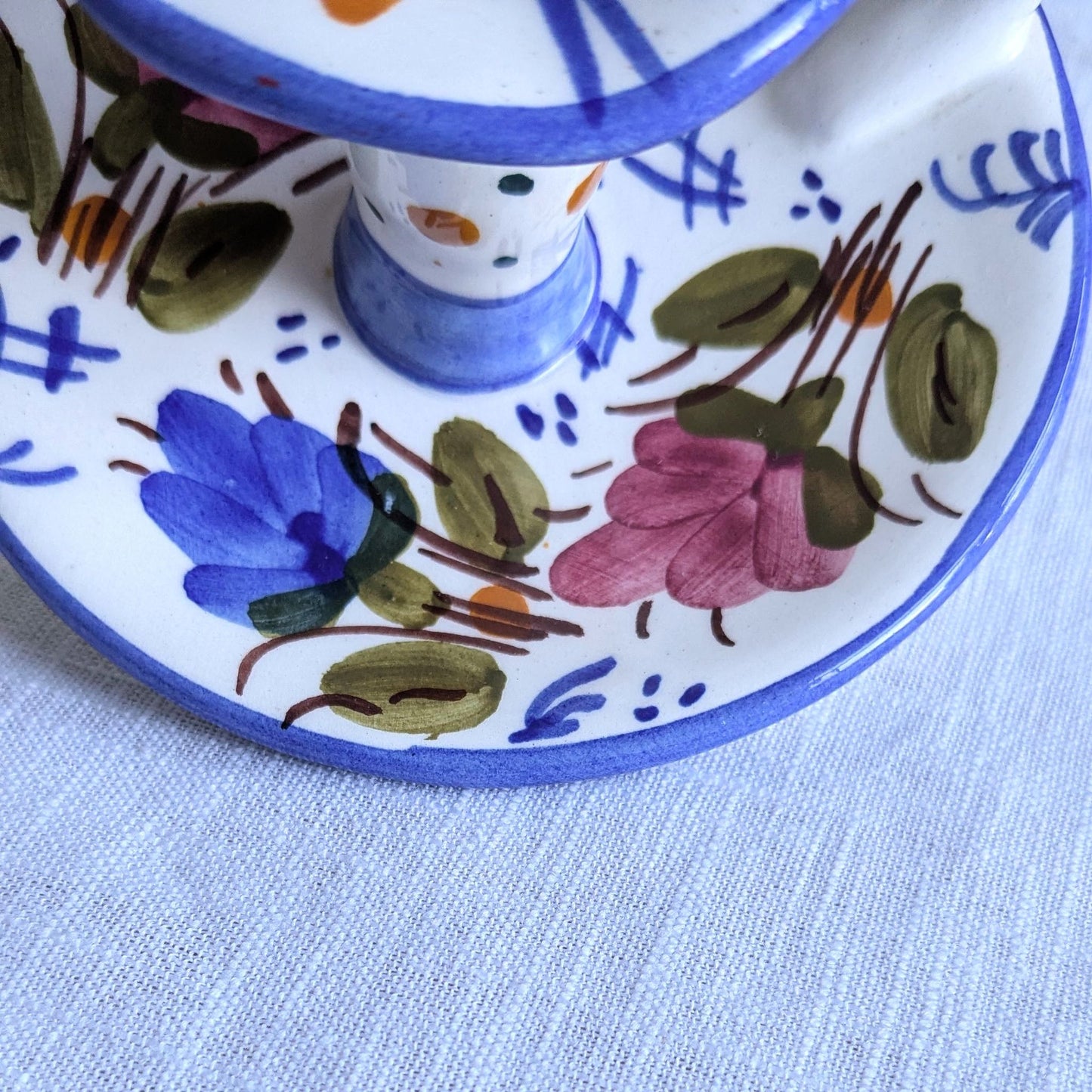 Floral Spanish Chamberstick