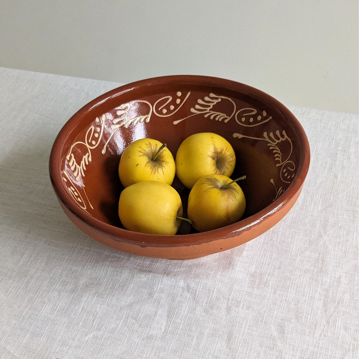 Spanish Slipware Serving Bowl