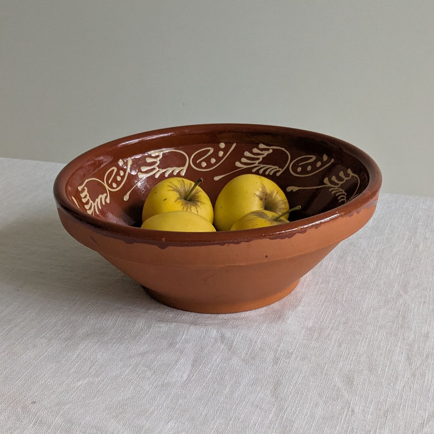 Spanish Slipware Serving Bowl