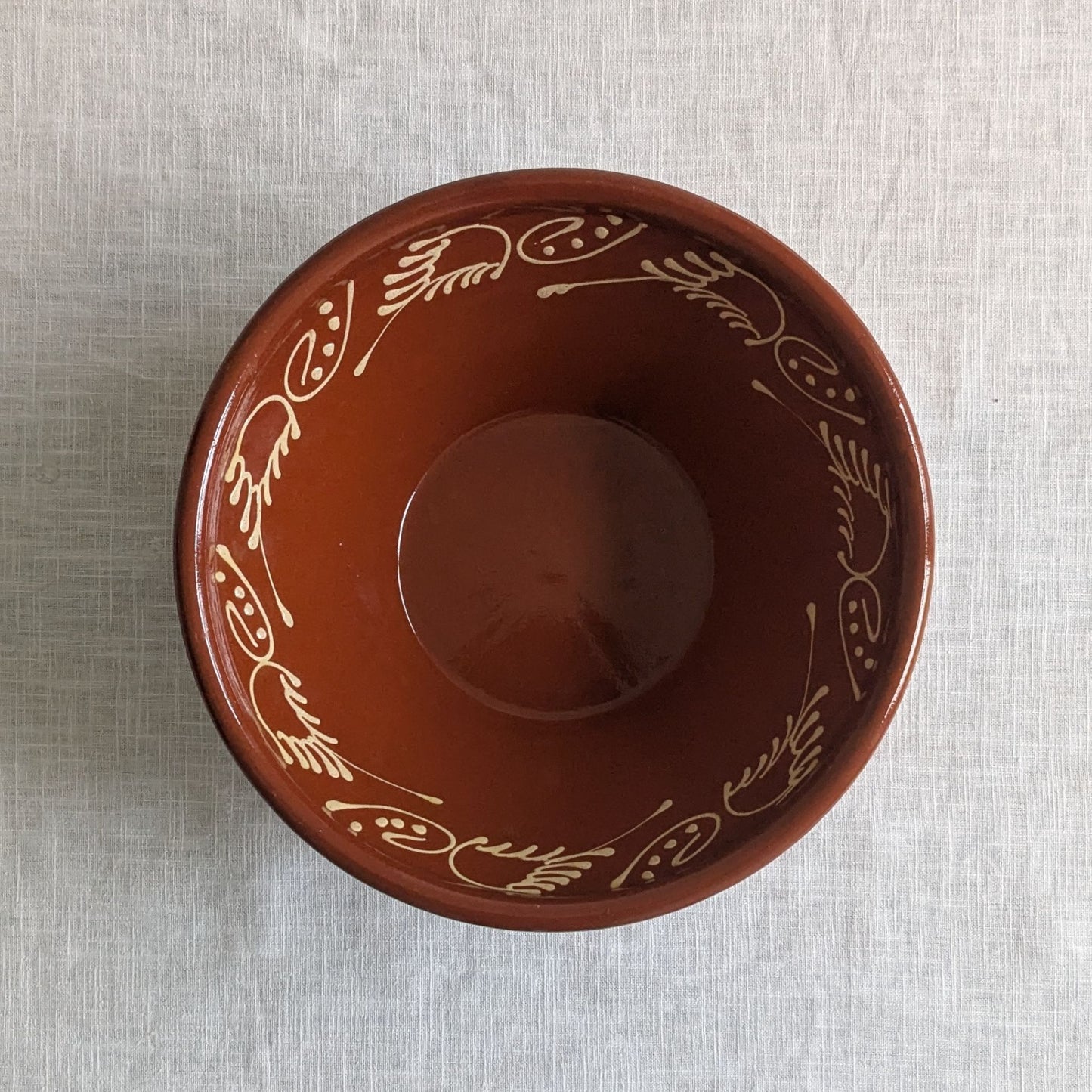 Spanish Slipware Serving Bowl