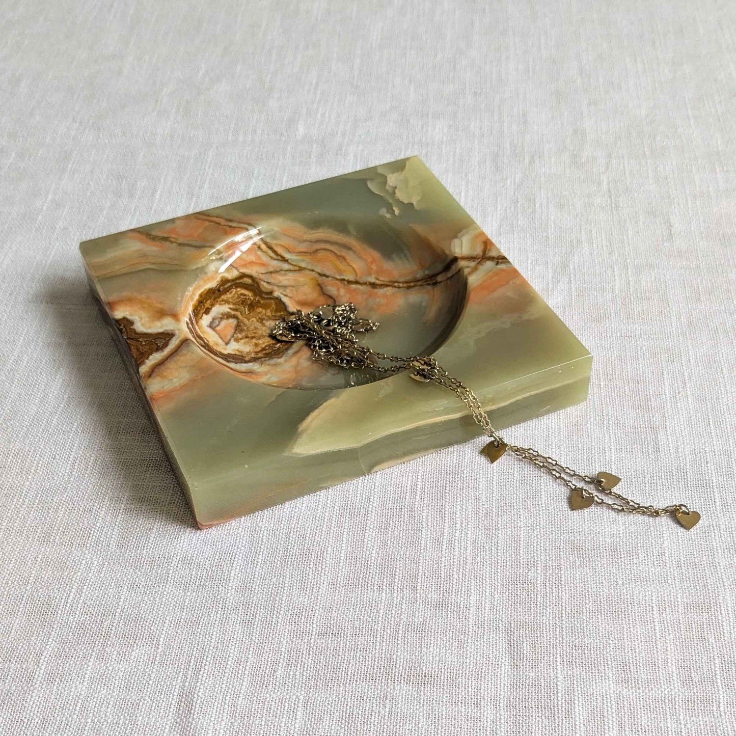Onyx Orange Veined Dish