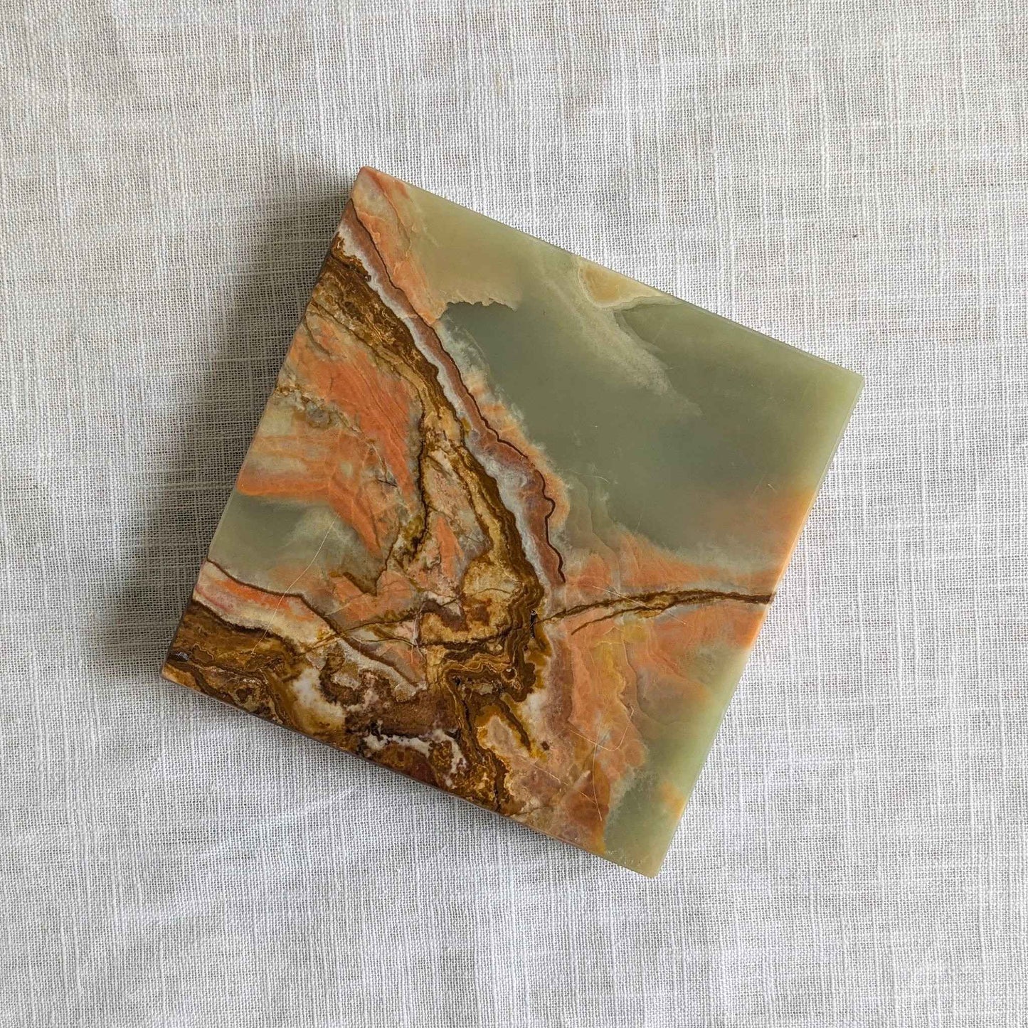 Onyx Orange Veined Dish