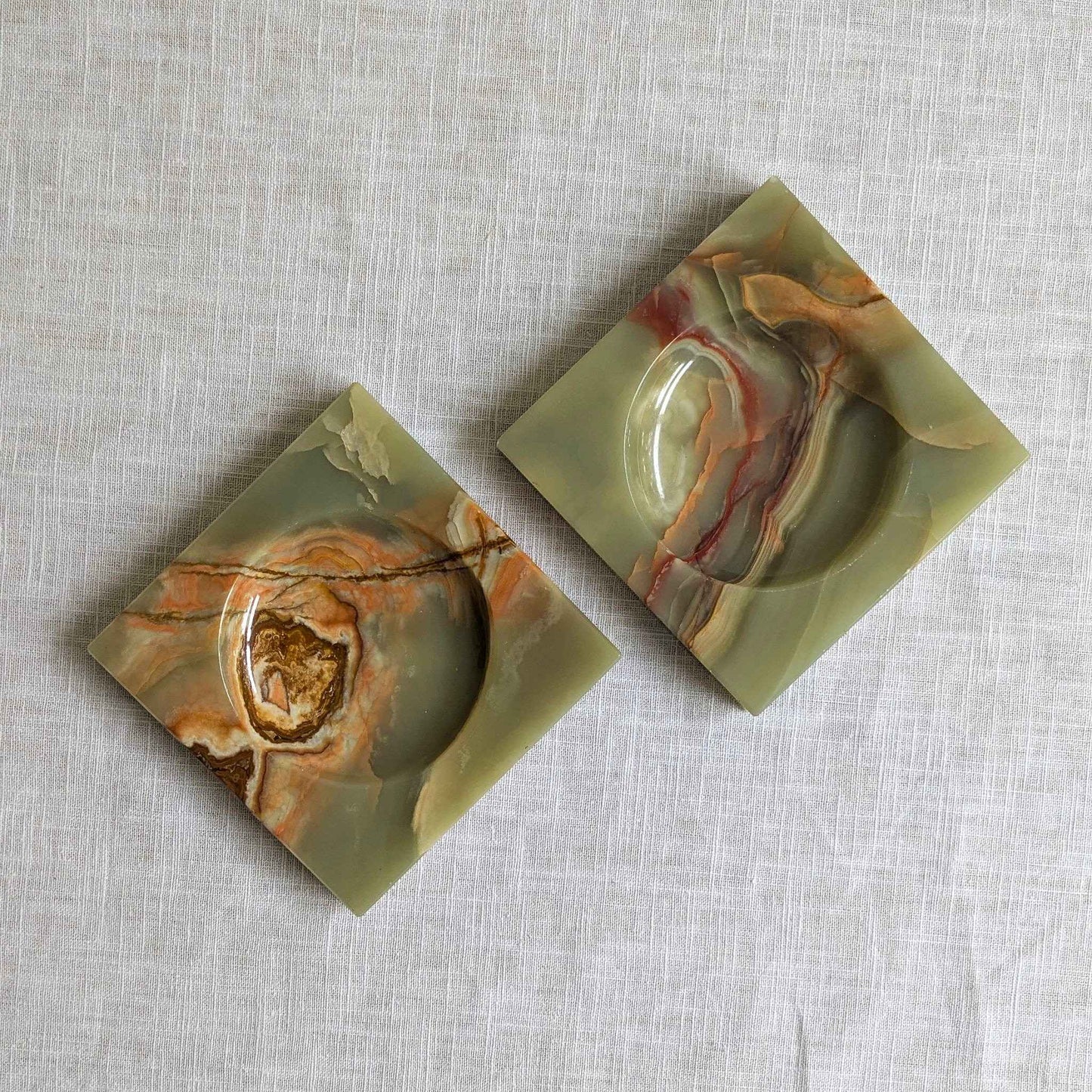 Onyx Orange Veined Dish