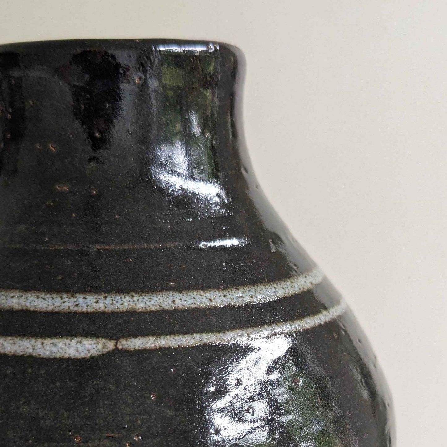 Studio Black Ringed Vase