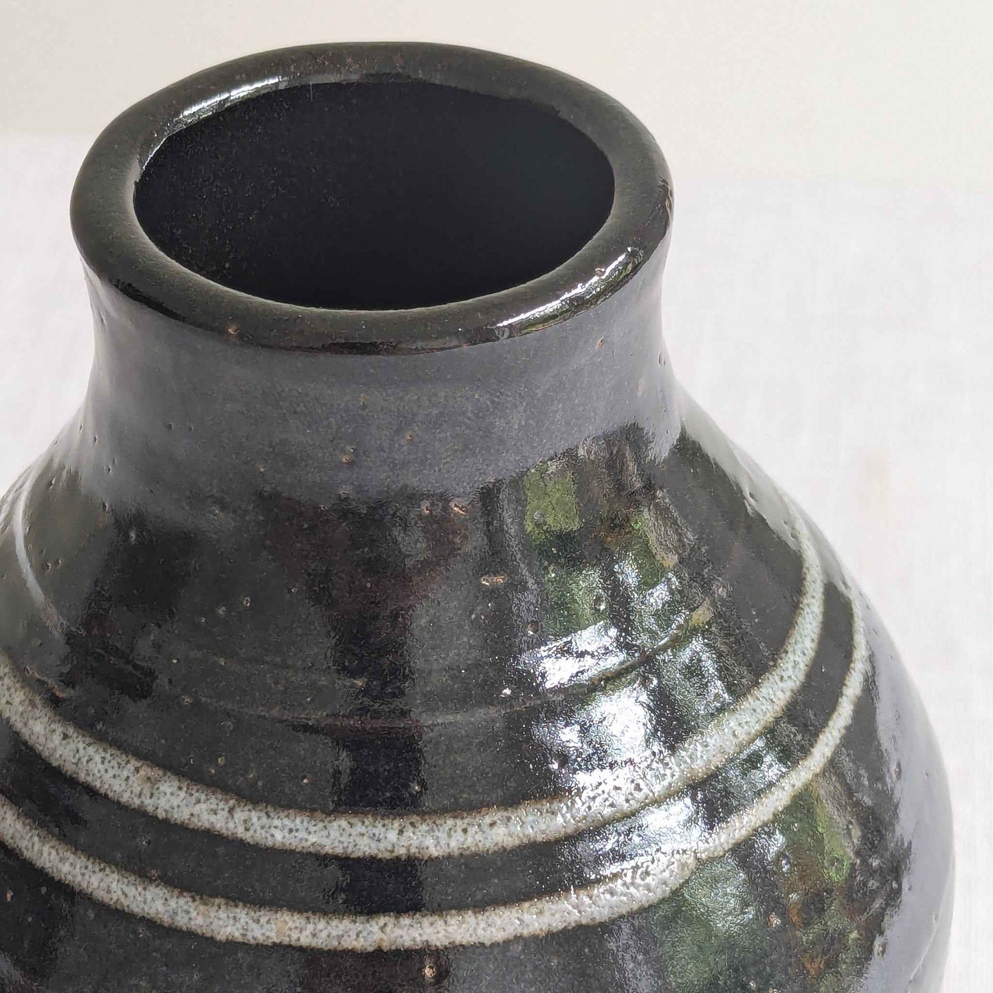 Studio Black Ringed Vase