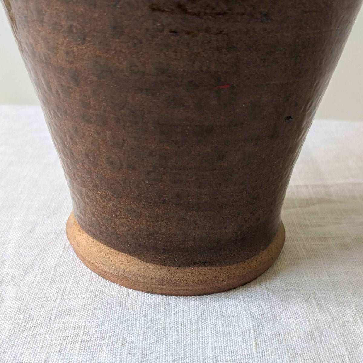 Brown Glazed Studio Vase
