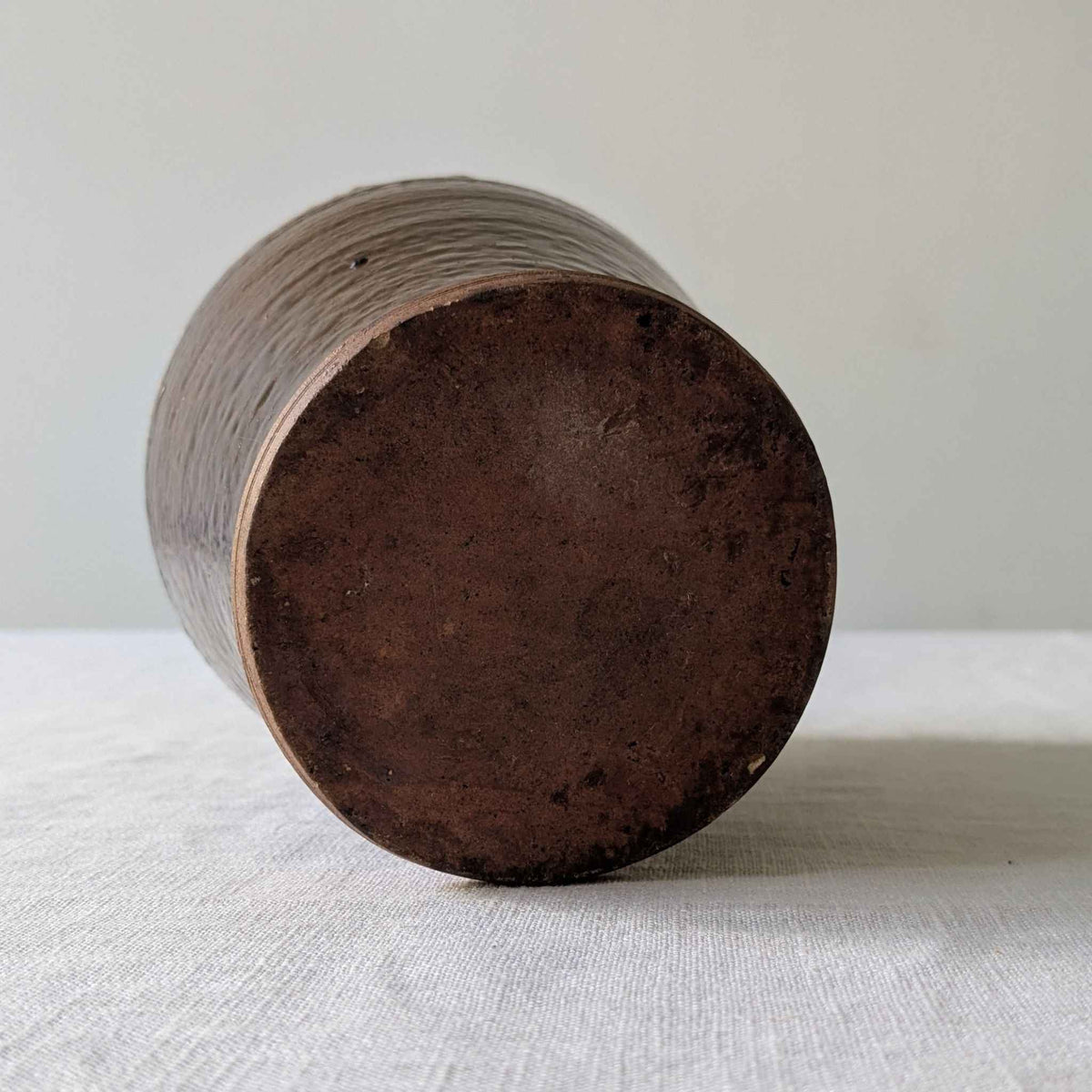 Brown Glazed Studio Vase