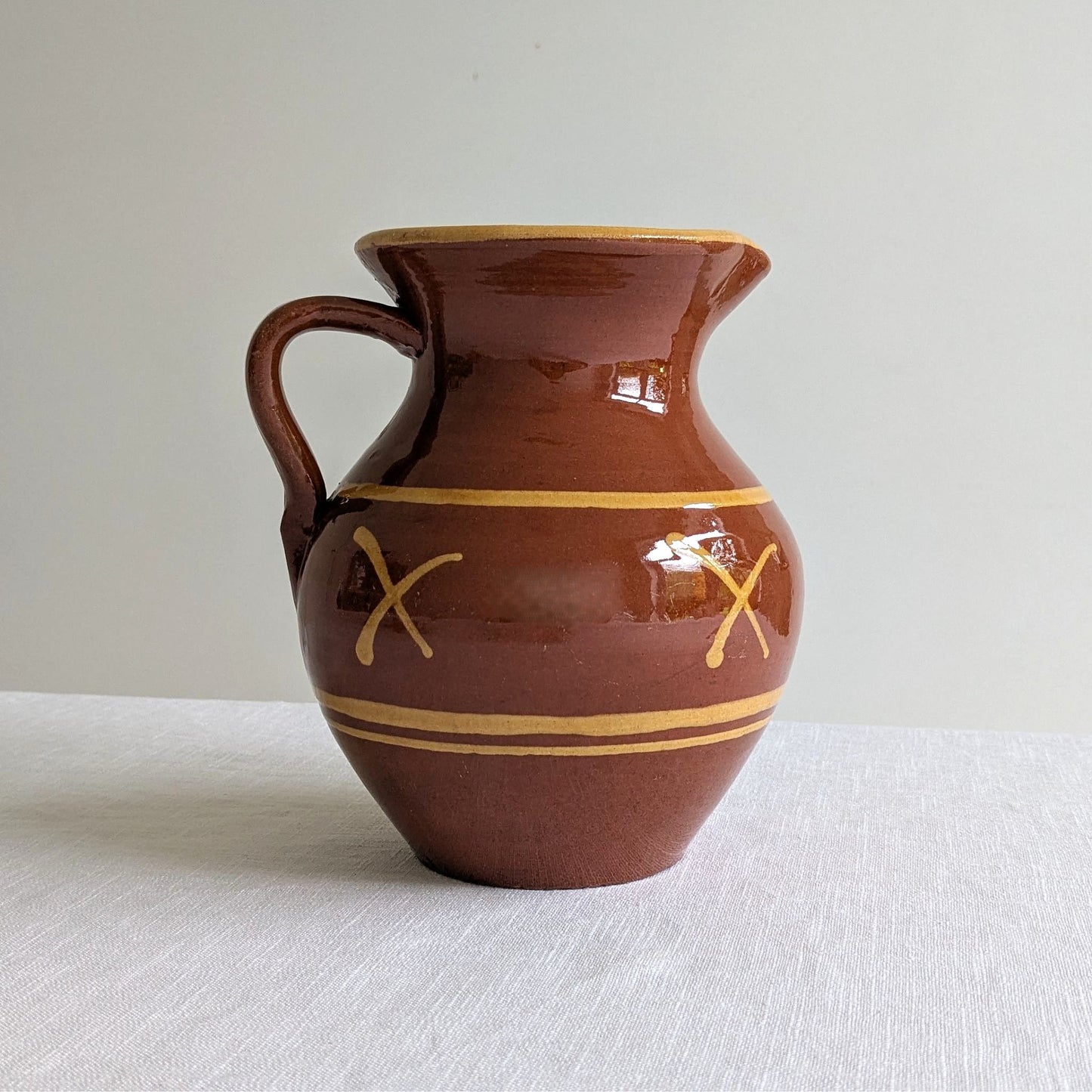 Terracotta Crosses Pitcher