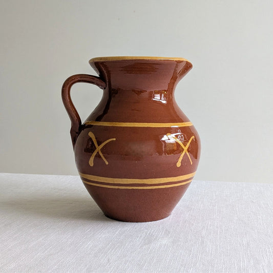 Terracotta Crosses Pitcher