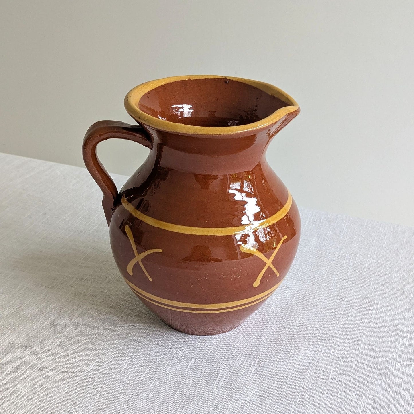 Terracotta Crosses Pitcher