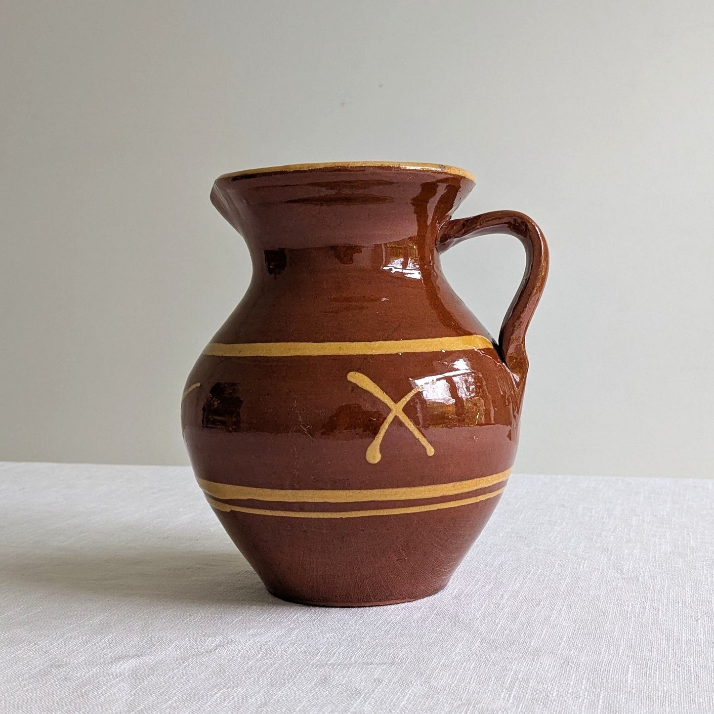 Terracotta Crosses Pitcher