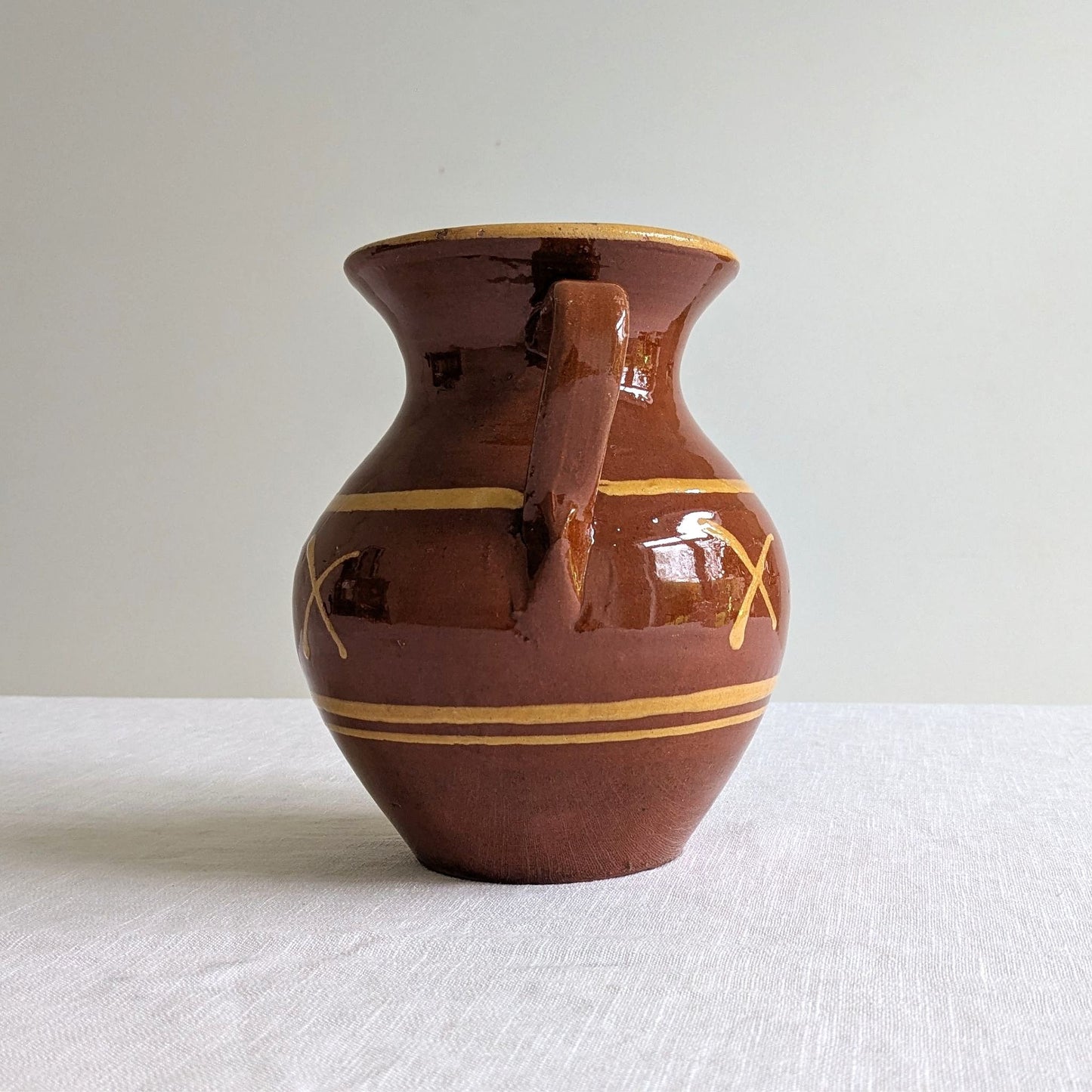 Terracotta Crosses Pitcher