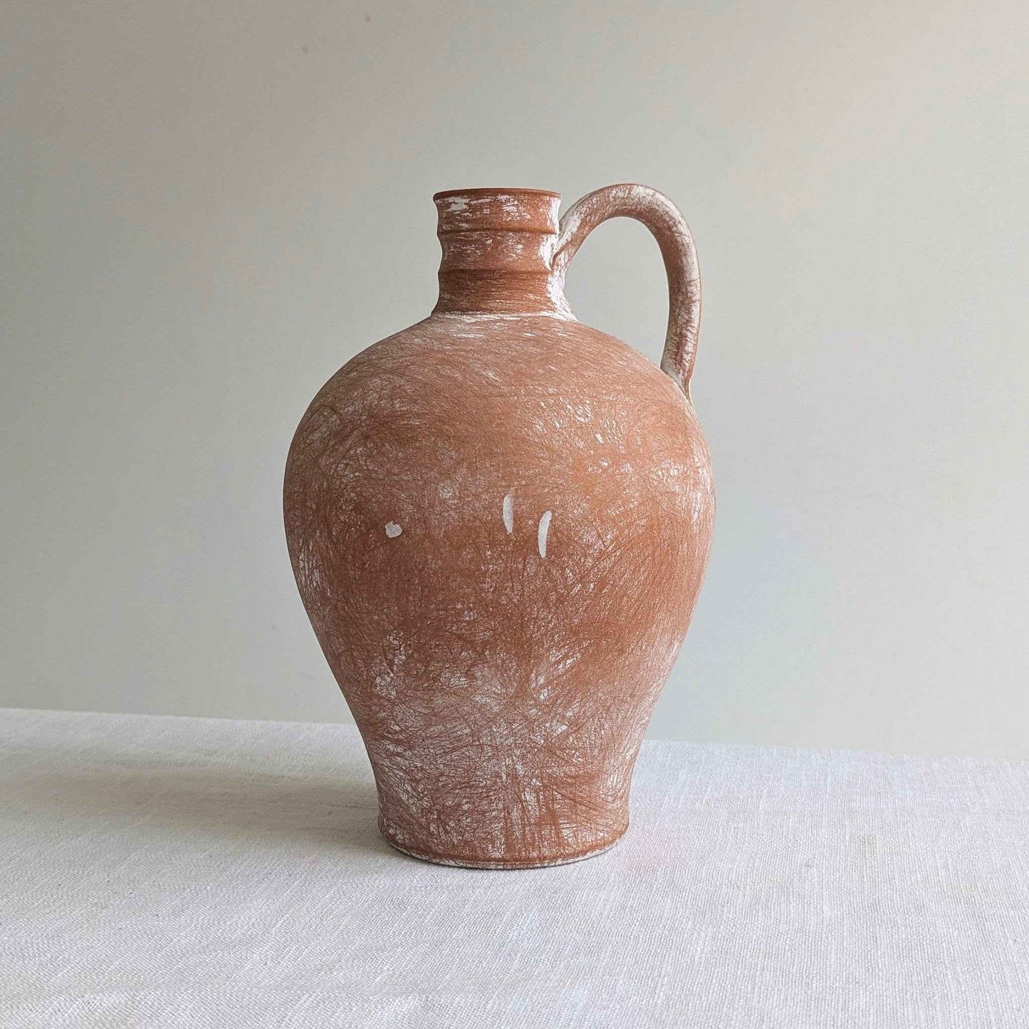 Rustic Red Clay Flagon