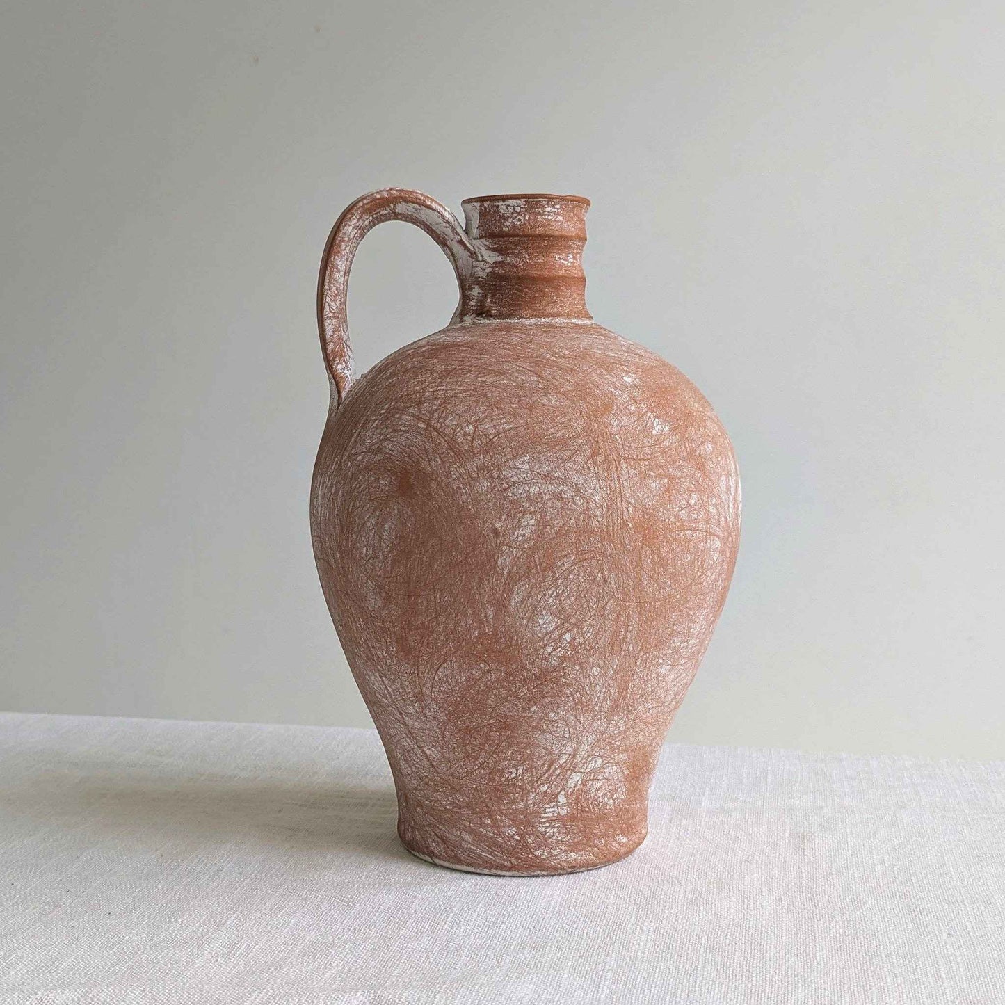 Rustic Red Clay Flagon