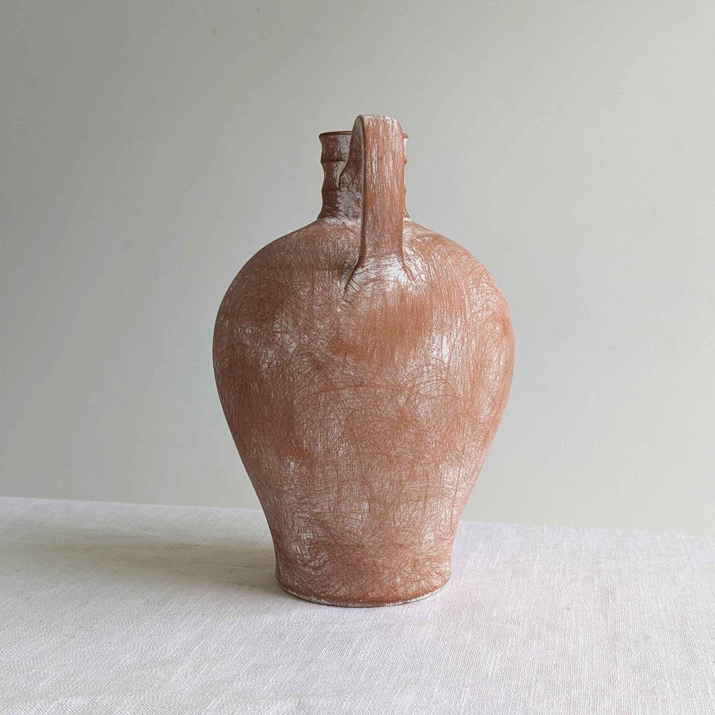 Rustic Red Clay Flagon