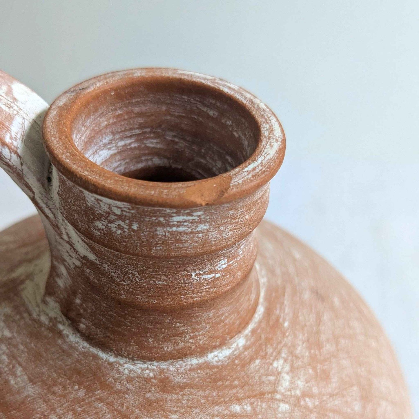 Rustic Red Clay Flagon