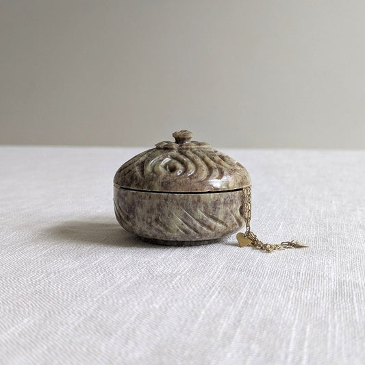 Carved Soapstone Pot