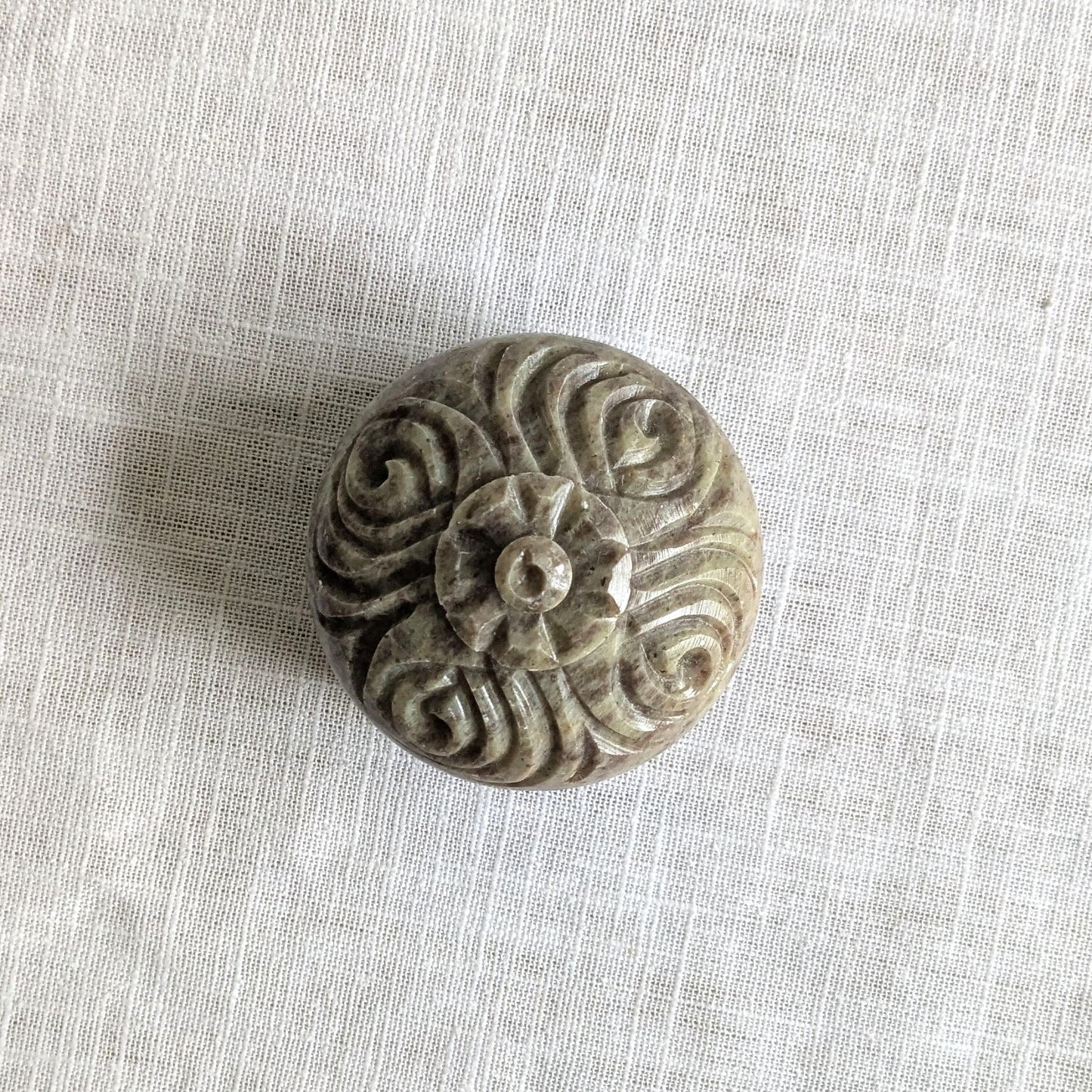 Carved Soapstone Pot