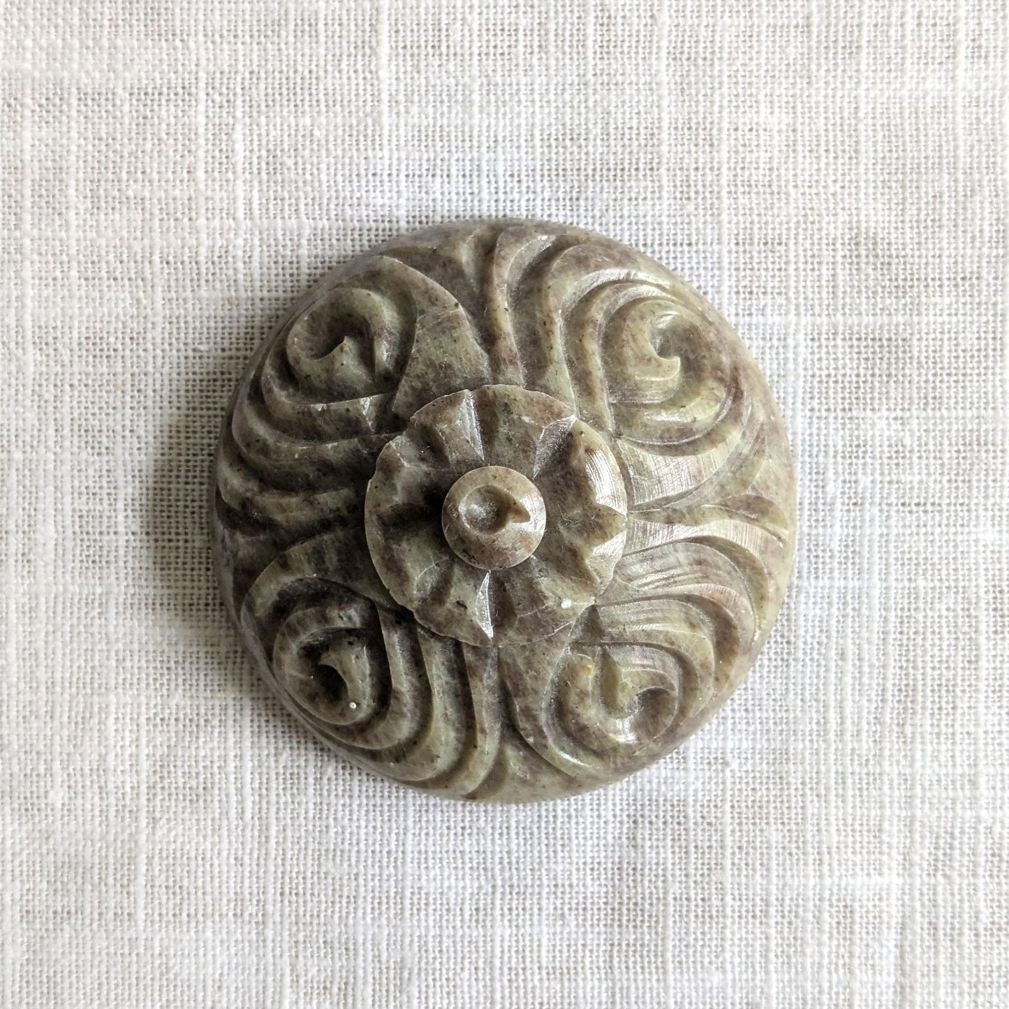 Carved Soapstone Pot