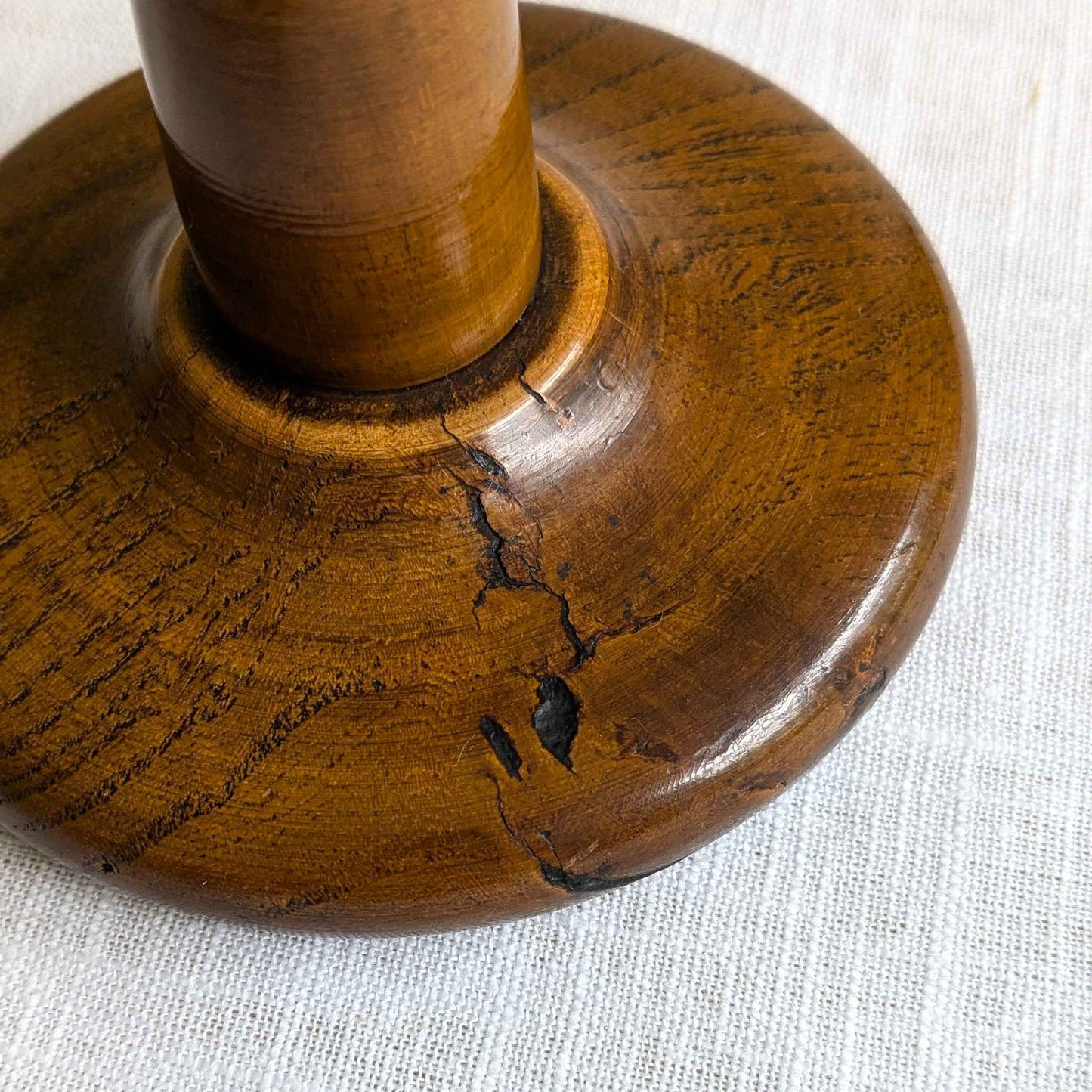Turned Wood Candlesticks