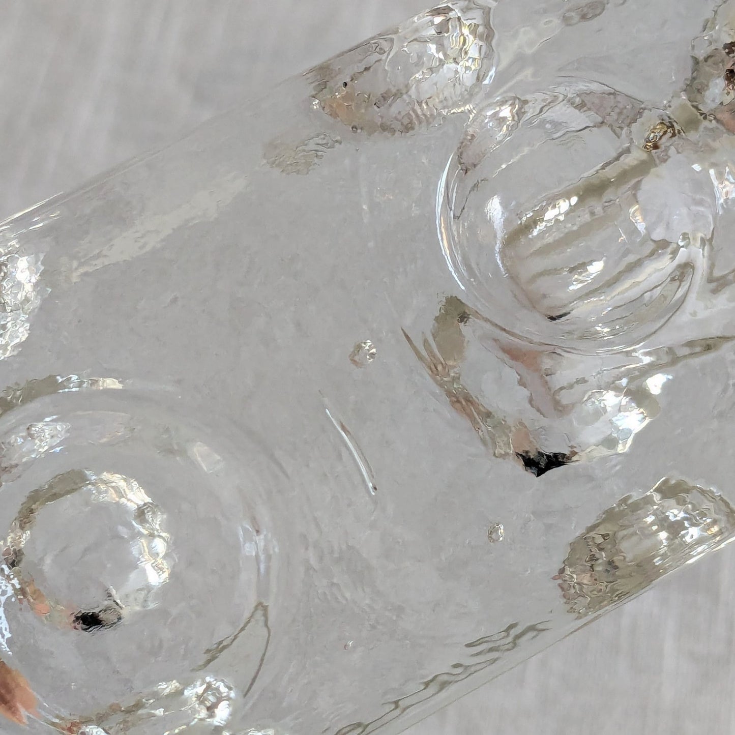 Pukeberg Sweden Ice Block Candlesticks