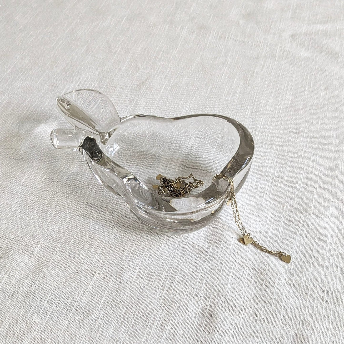 French Crystal Pear Dish