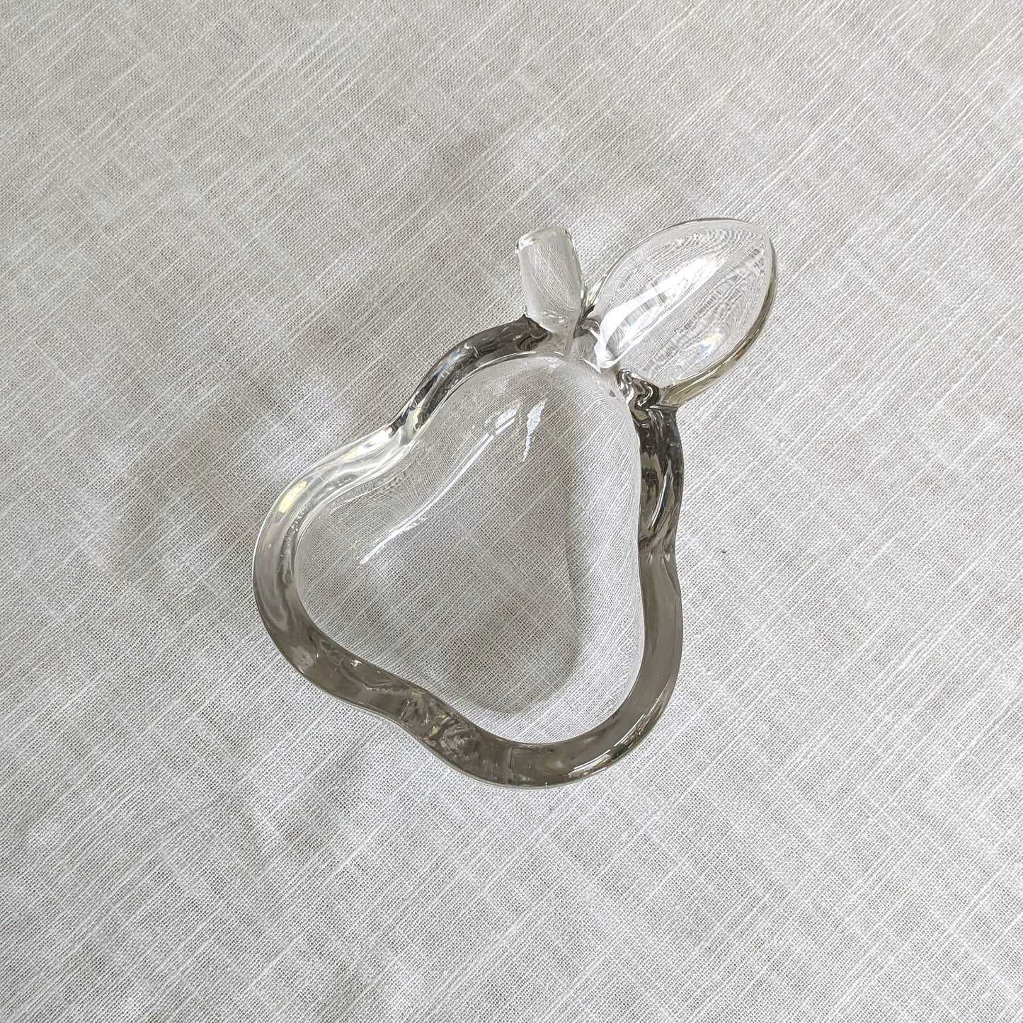 French Crystal Pear Dish