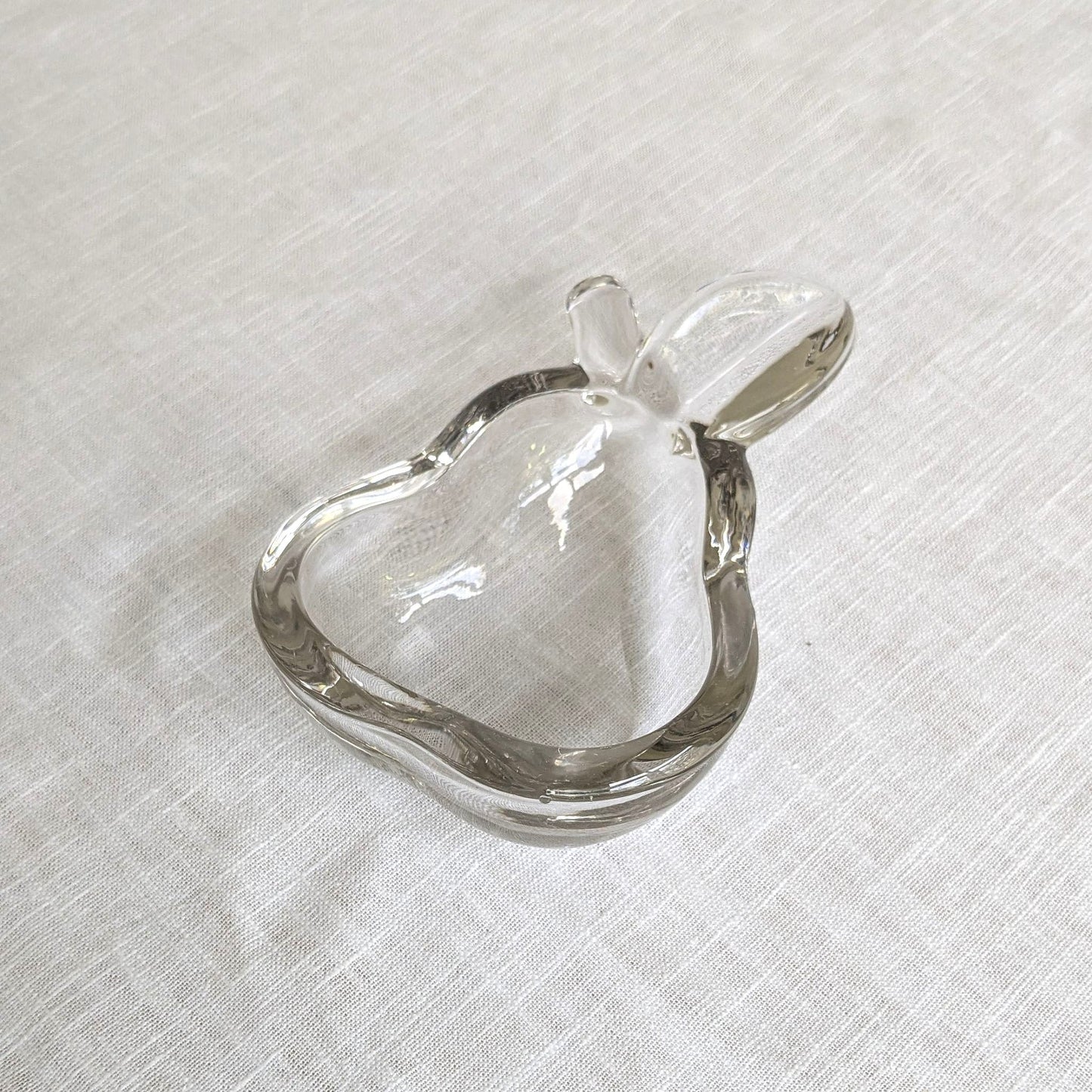 French Crystal Pear Dish