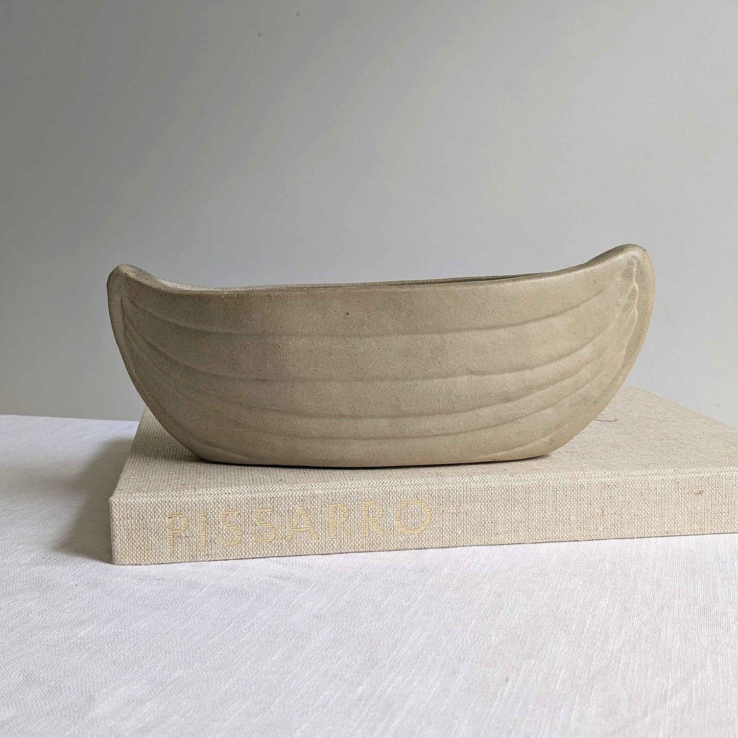 1940s Stoneware Mantle Vase