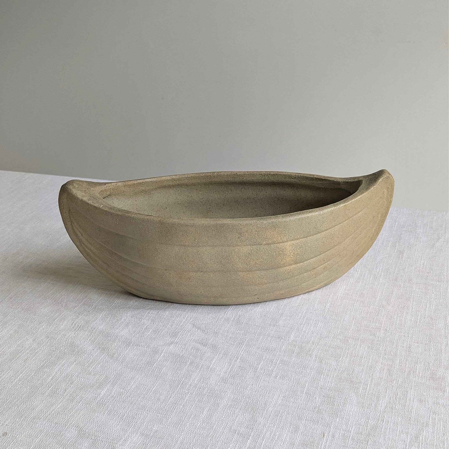 1940s Stoneware Mantle Vase