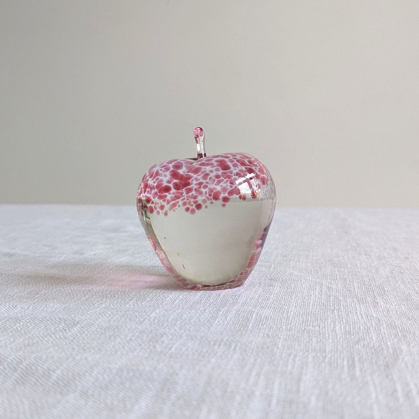 Wedgwood Pink Glass Apple
