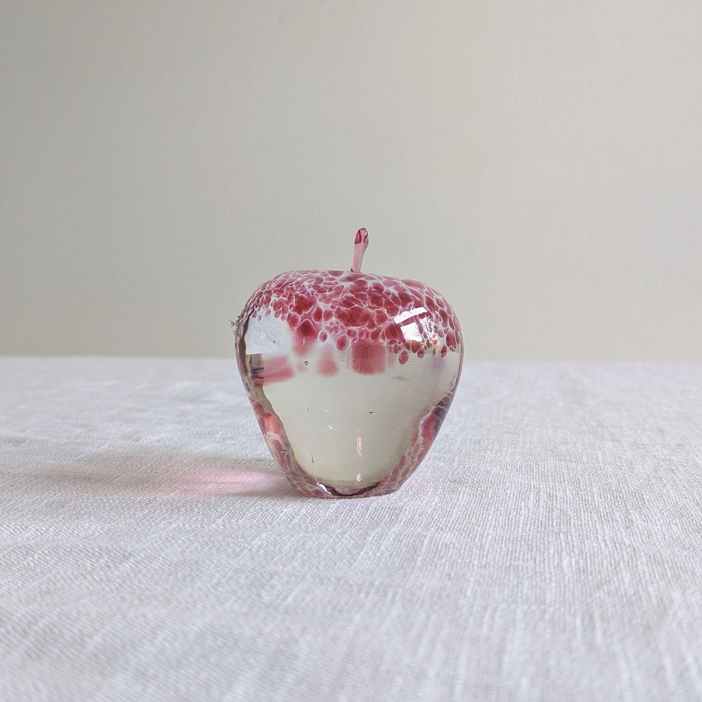 Wedgwood Pink Glass Apple