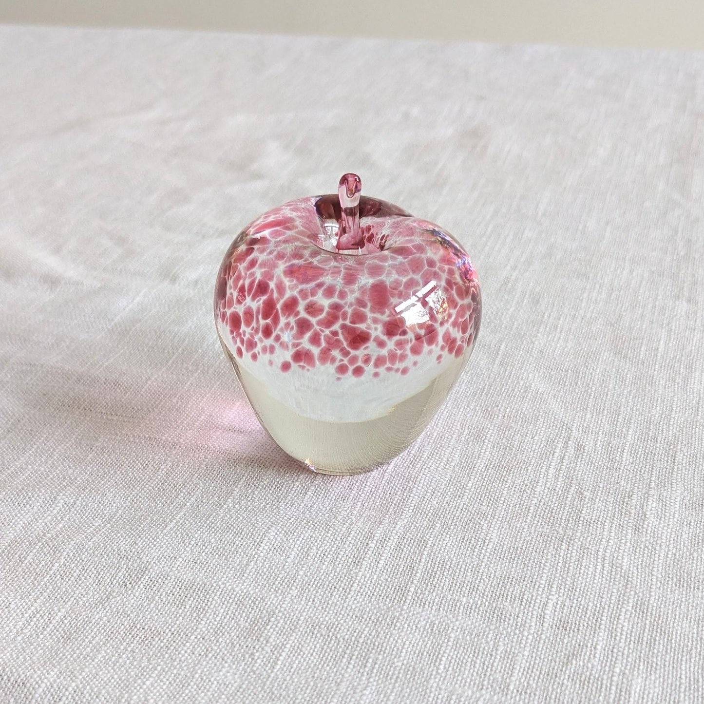 Wedgwood Pink Glass Apple