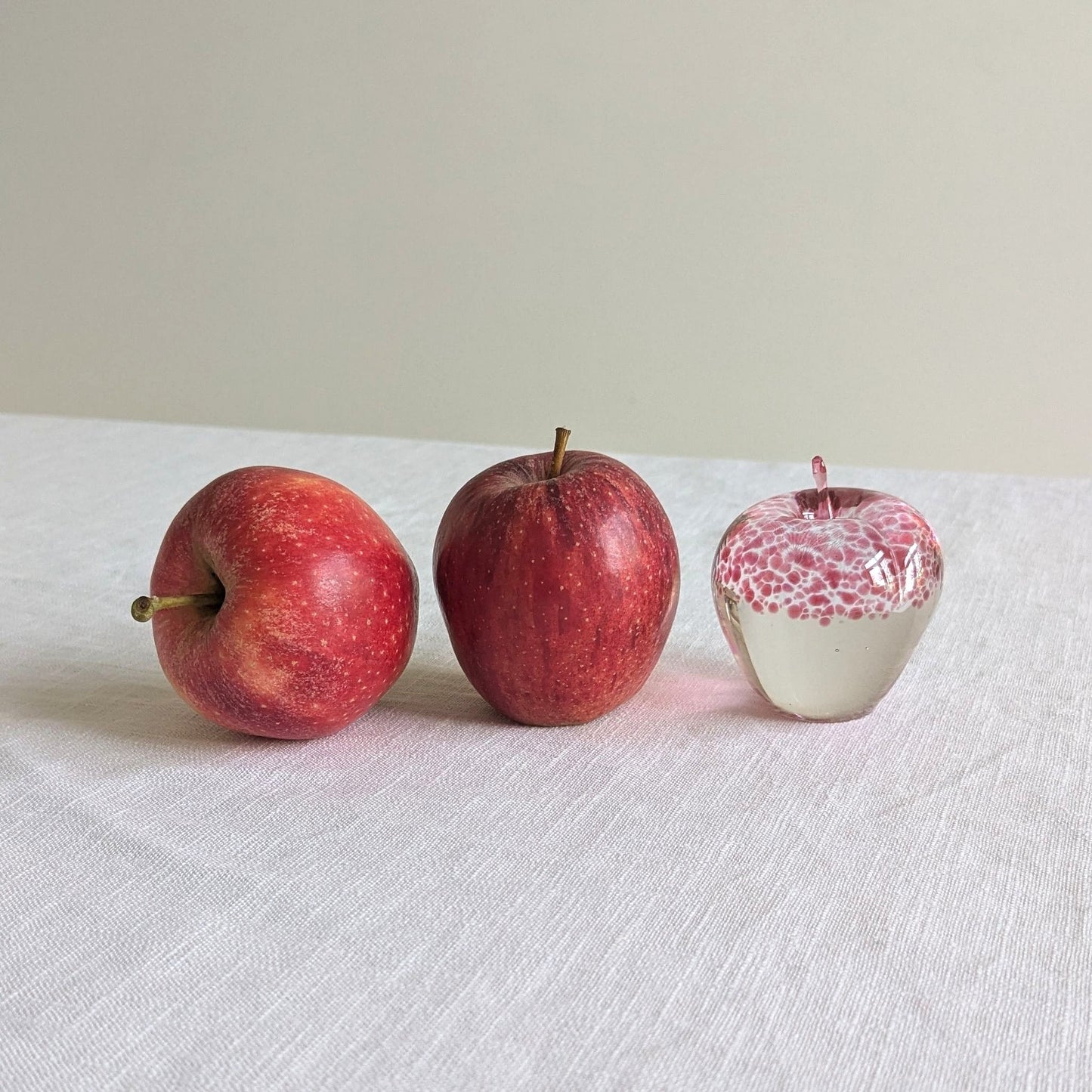Wedgwood Pink Glass Apple