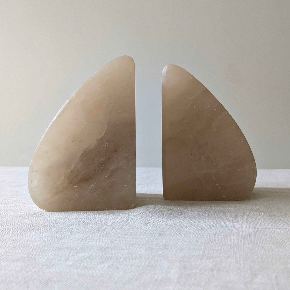 Alabaster Bookends
