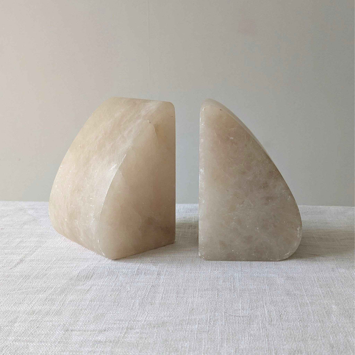 Alabaster Bookends