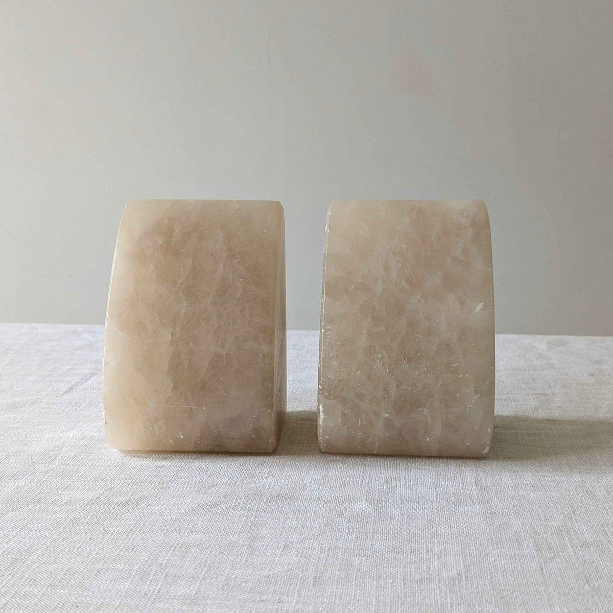 Alabaster Bookends