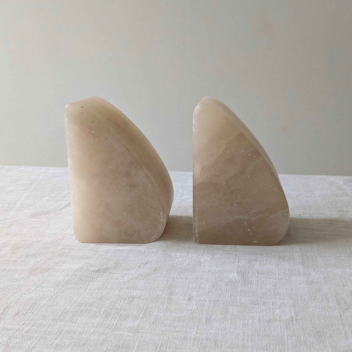 Alabaster Bookends
