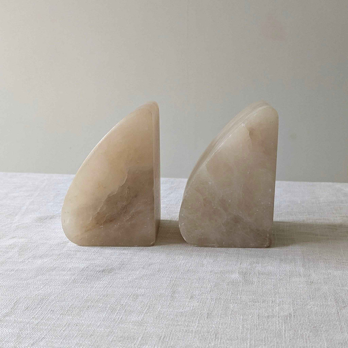 Alabaster Bookends