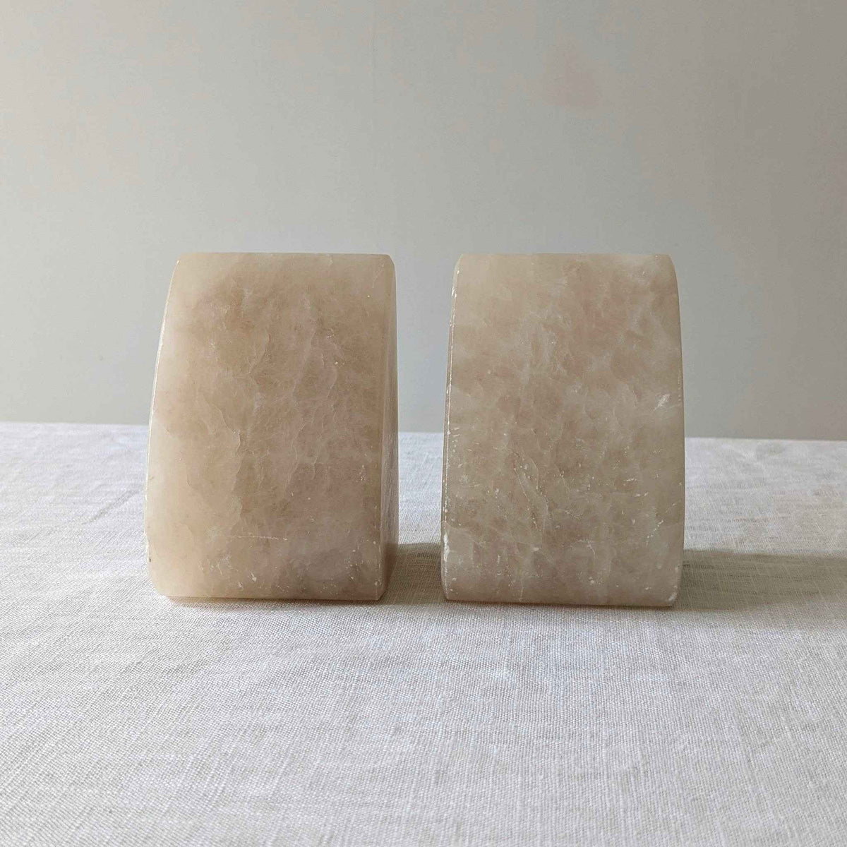 Alabaster Bookends