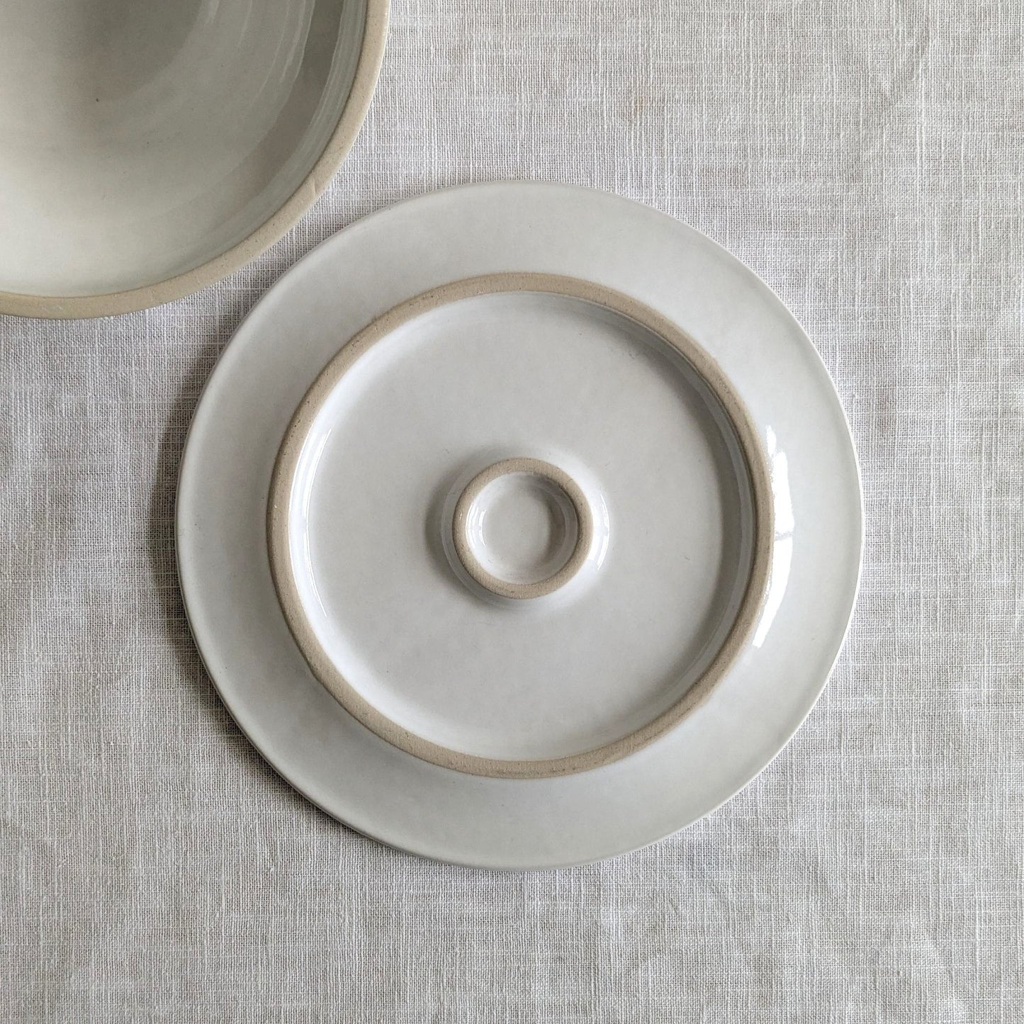 Ceramic Cheese Dome & Plate