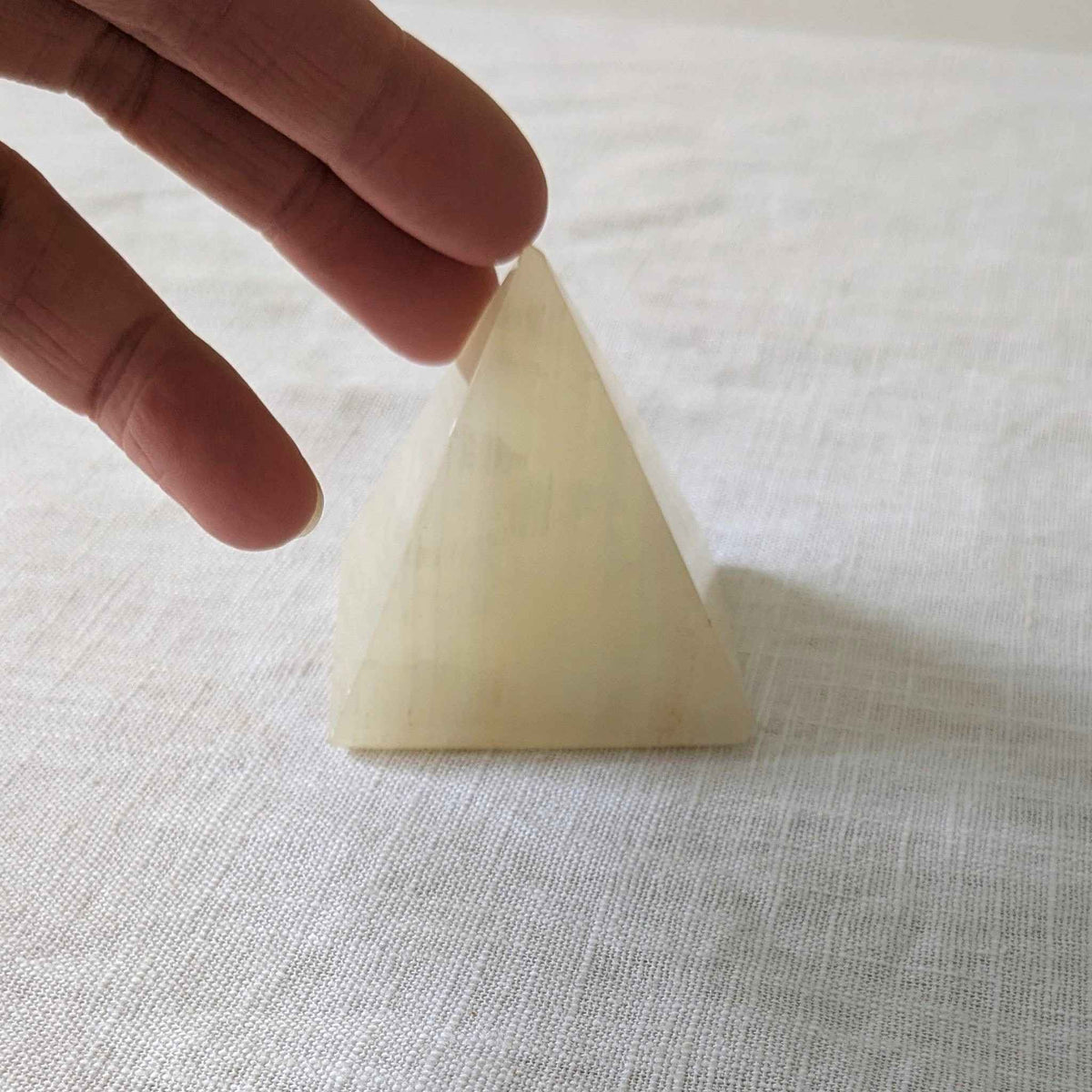 White Onyx Pyramid